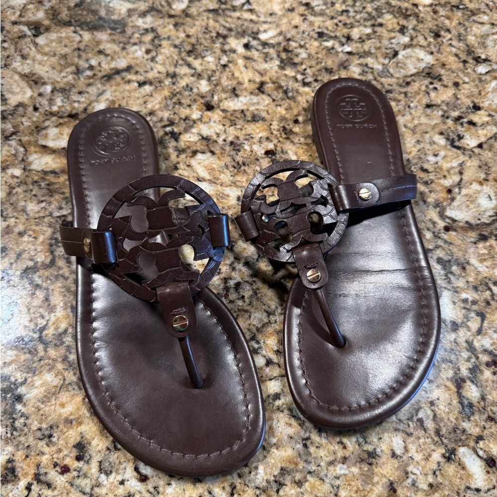 Tory Burch Dark Brown Sandals